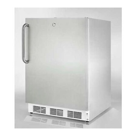 Summit Appliance Div. Summit-Built-In Undercounter All-Refrigerator, S/S, Lock FF6LW7CSS